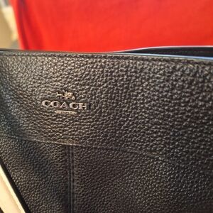 Coach Pebbled Black Leather Womens Bag